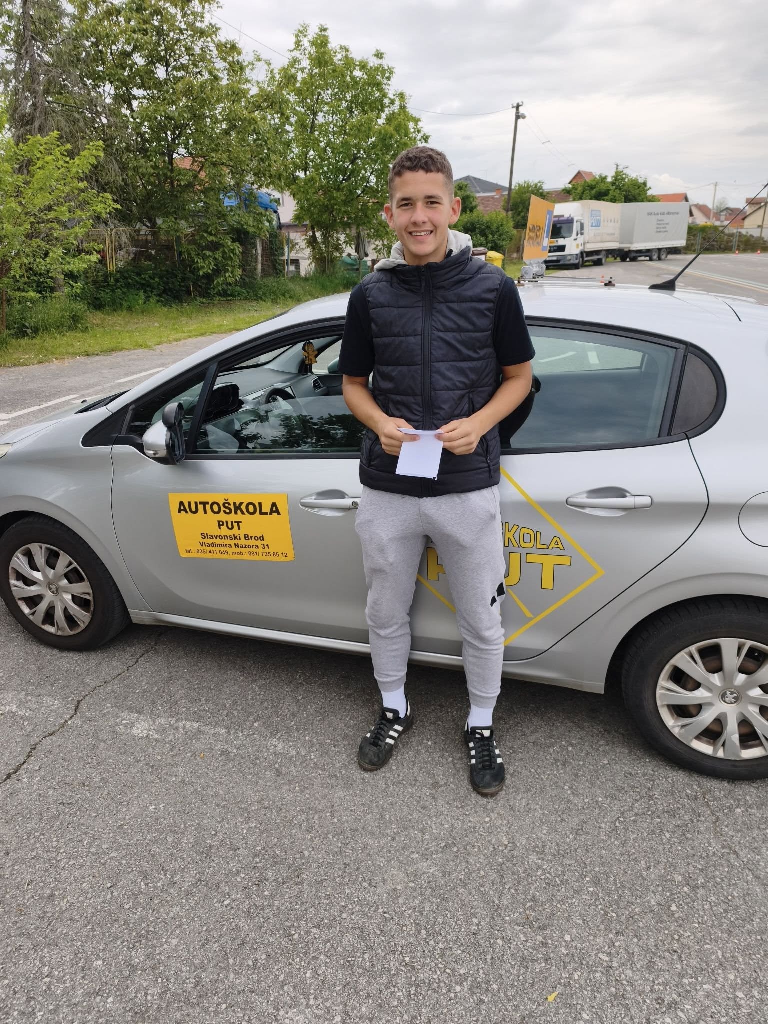 Antonio Pranjić – uspješno položen vozački ispit, Autoškola PUT