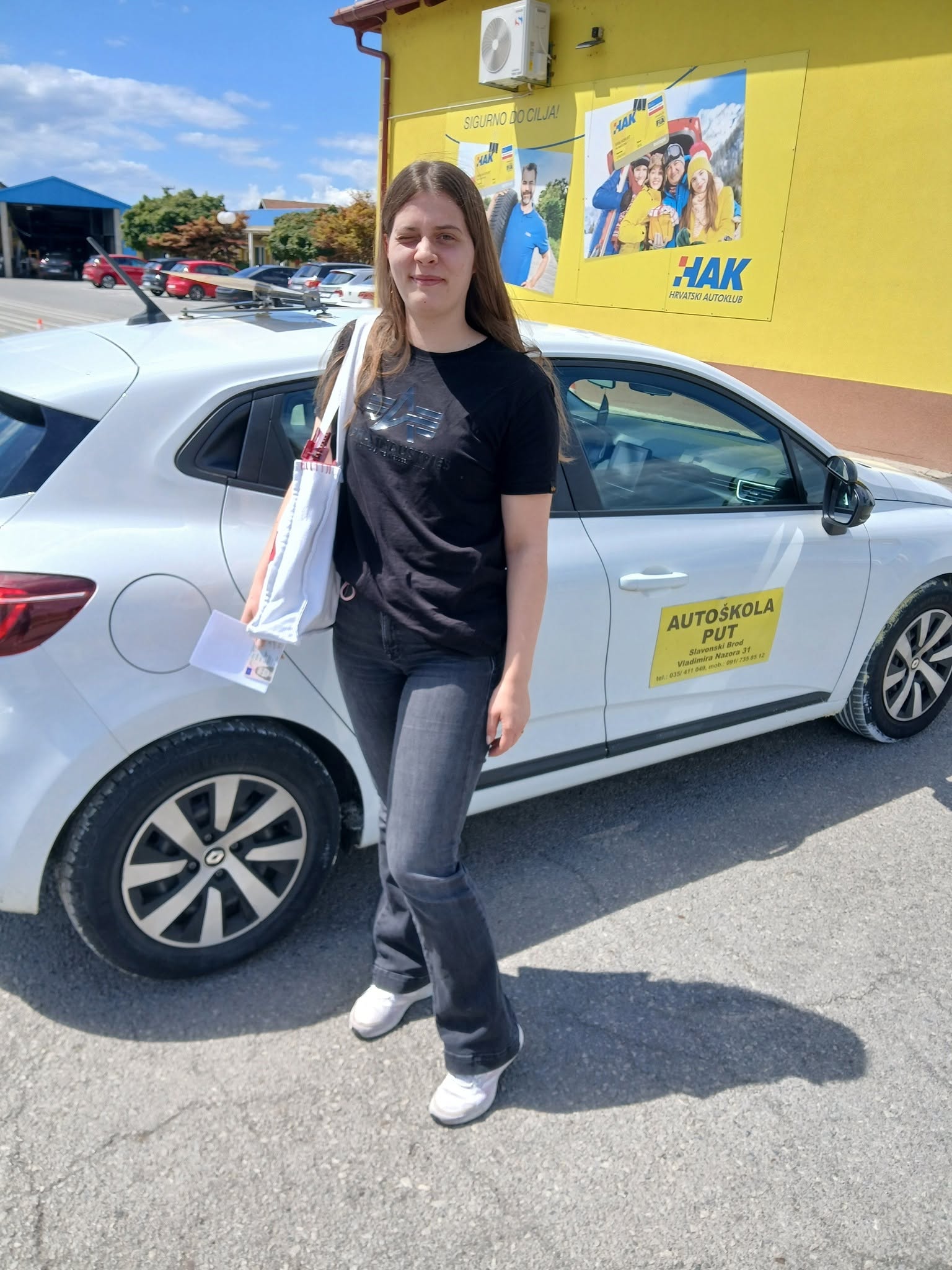Barbara Boldović – uspješno položen vozački ispit, Autoškola PUT
