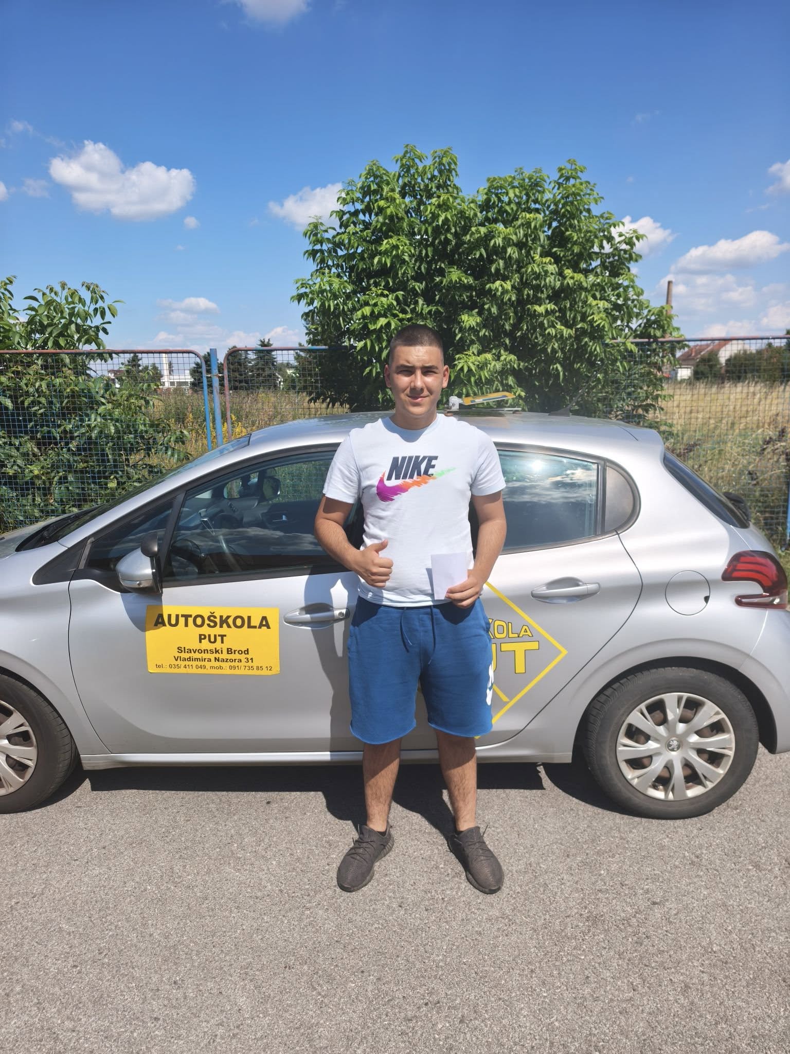 Luka Jelić – uspješno položen vozački ispit, Autoškola PUT